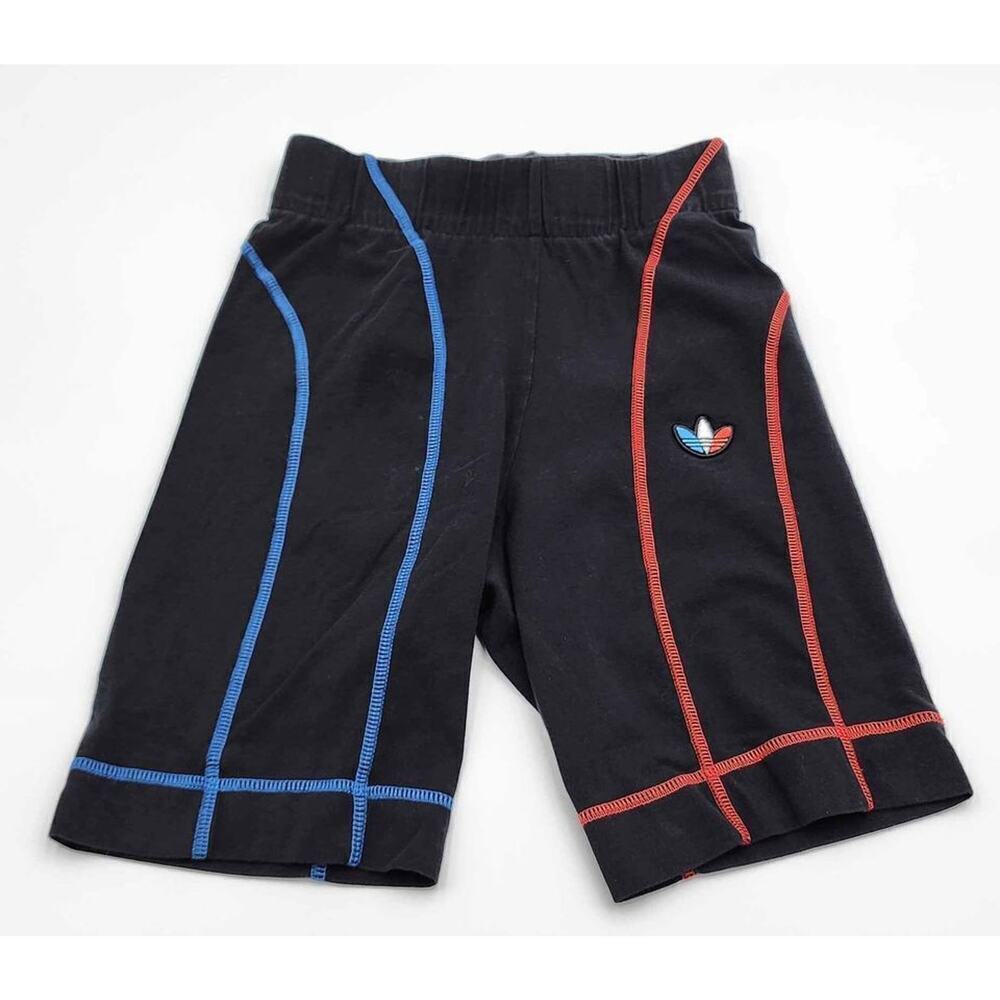 Adidas Women's Size XS Adicolor Tricolor Red, Black and Blue Biker Shorts